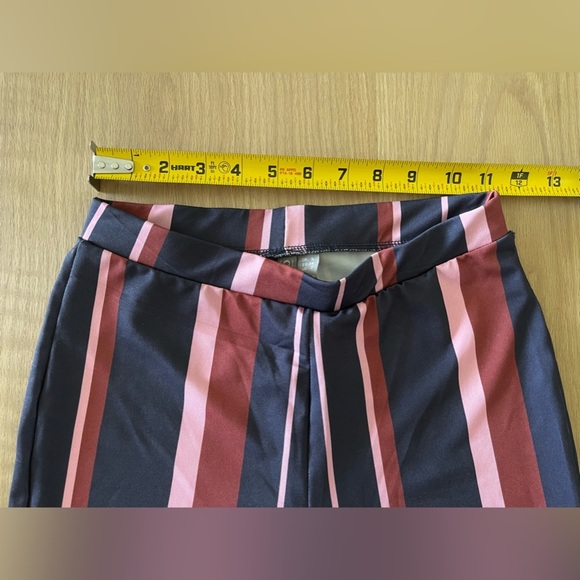 Asos| Vertical Striped Wide Leg Flare Pants, 70’s Boho Style—Size 2•Bell Bottoms - Picture 13 of 13